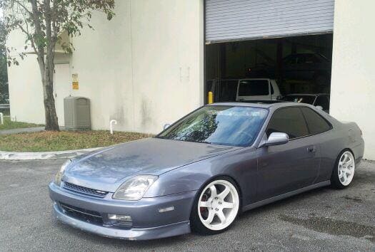 2000 Honda Prelude with 17x9 ROTA Grids wheels