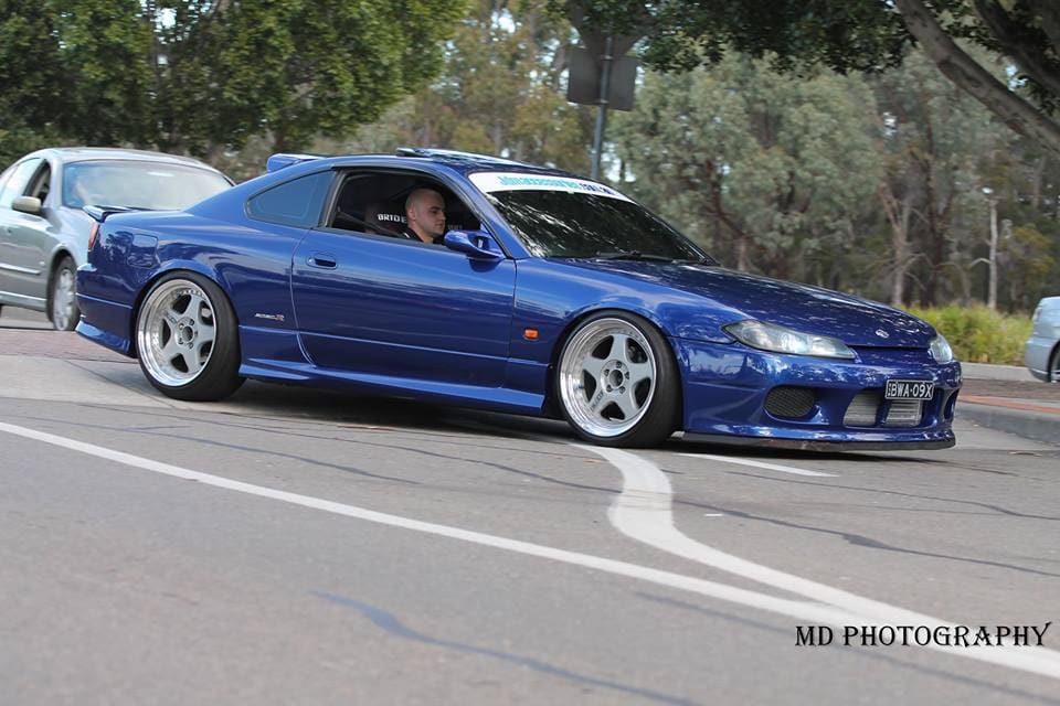 2001 Nissan S15 with 18x9.5 Desmond Koenig wheels