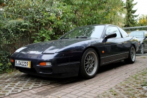 1995 Nissan S13 with 17x8 Rays Engeneering VR-X10 wheels