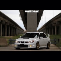 2006 Subaru Impreza WRX STi with 18x9 Advan RS wheels