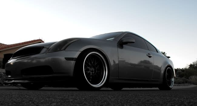 2003 Infiniti G35 with 19x10.5 VarrsToen ES1 wheels