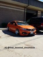 2014 Honda Civic with 18x9.5 Klutch Republik SL5 wheels