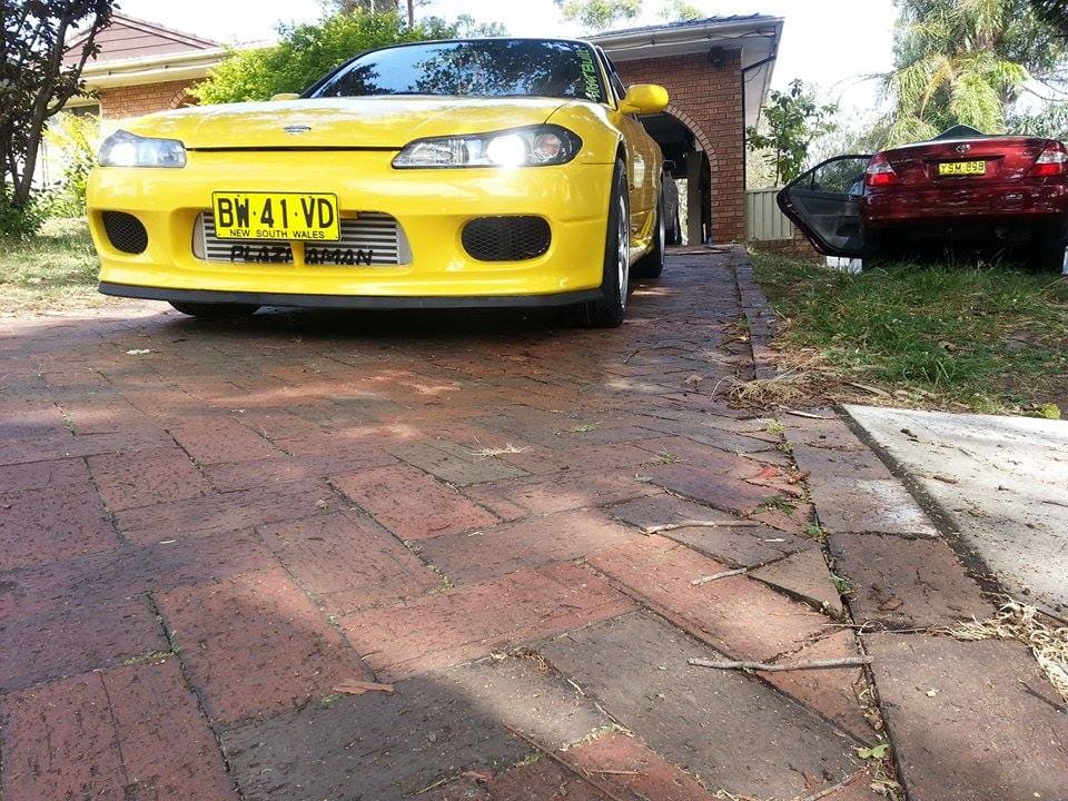 2001 Nissan S15 with 17x8.5 enkei rpf1 wheels