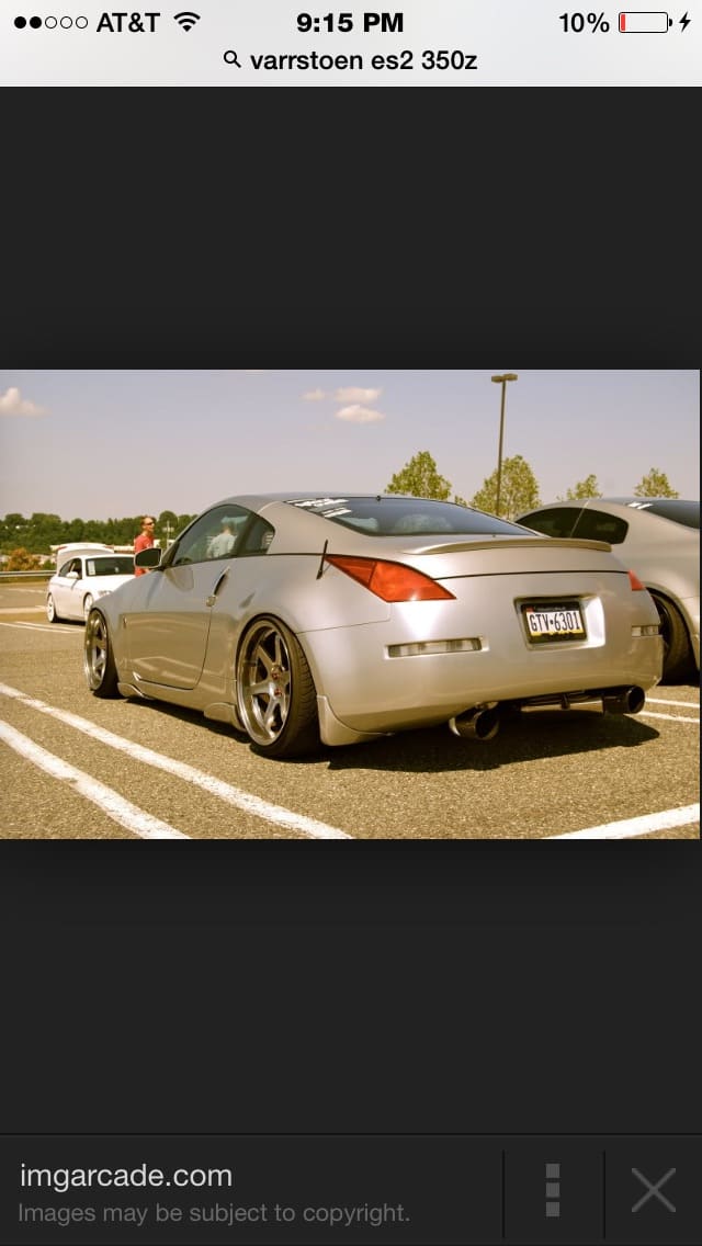 2005 Nissan 350Z with 19x9.5 Varrstoen Es2 wheels
