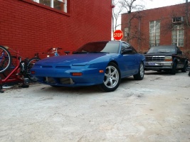 1990 Nissan S13 with 17x7.5 Infiniti G35 wheels