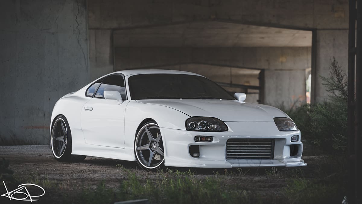 1993 Toyota Supra with 19x10 DPE Wheels USA CS5 wheels
