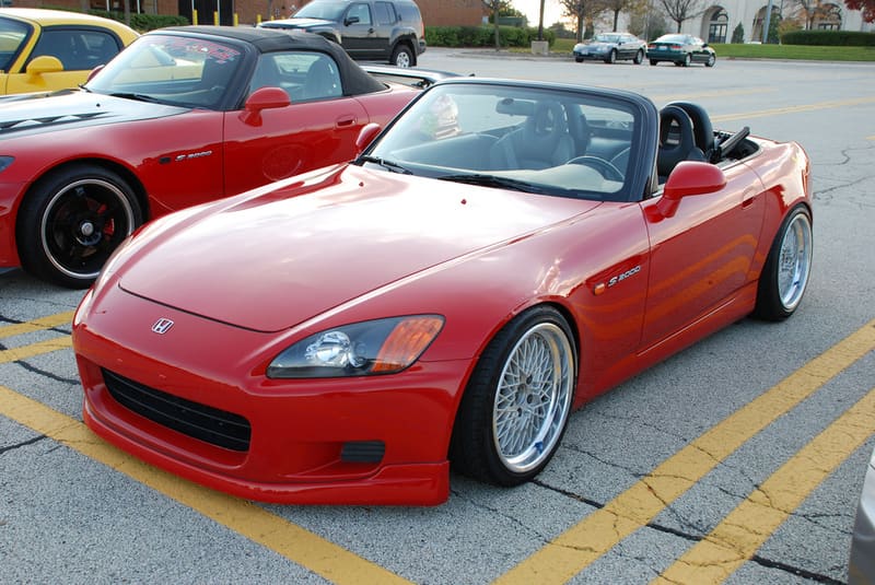 2001 Honda S2000 with 17x8 SSR Mesh wheels