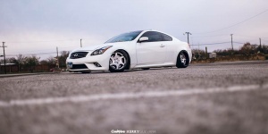 2011 Infiniti G37 with 19x10 Weds Kranze Bazreia wheels