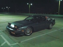1990 Nissan S13 with 16x9 Crimson Sparco NS2 wheels