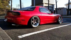 1992 Mazda RX-7 with 18x10.5 SSR Koenig wheels