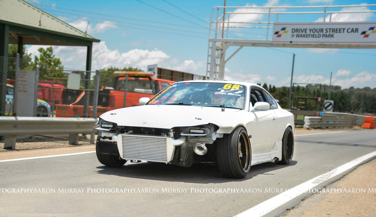 2001 Nissan S15 with 18x10 Work S13P wheels