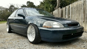 1998 Honda Civic with 16x8 XXR 536 wheels