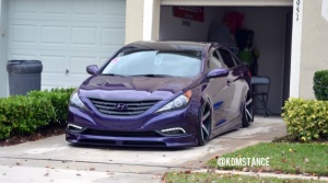 2012 Hyundai Sonata with 20x10 Vossen cv3 wheels