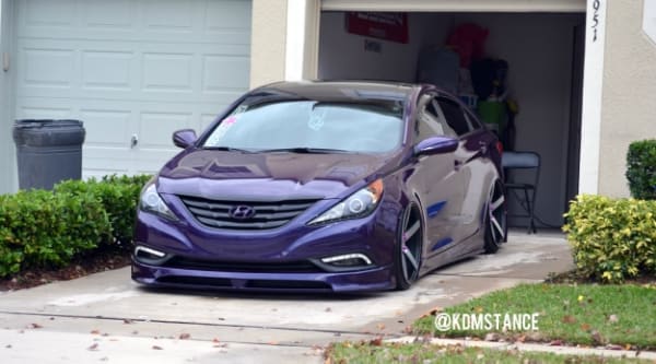 2012 Hyundai Sonata with 20x10 Vossen cv3 wheels