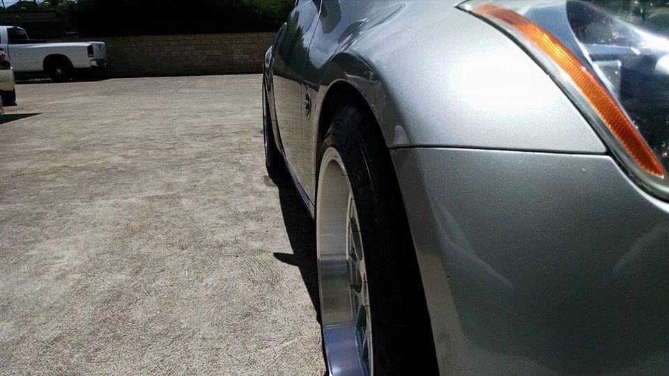 2003 Nissan 350Z with 18x9.5 Square Wheels G6 wheels
