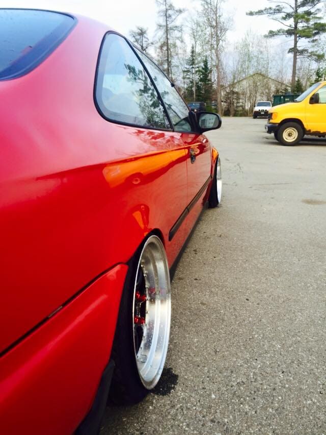 1998 Honda Civic with 16x8 XXR 002 wheels