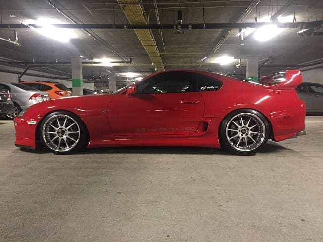 1995 Toyota Supra with 19x9.5 Blitz Technospeed Z1 wheels