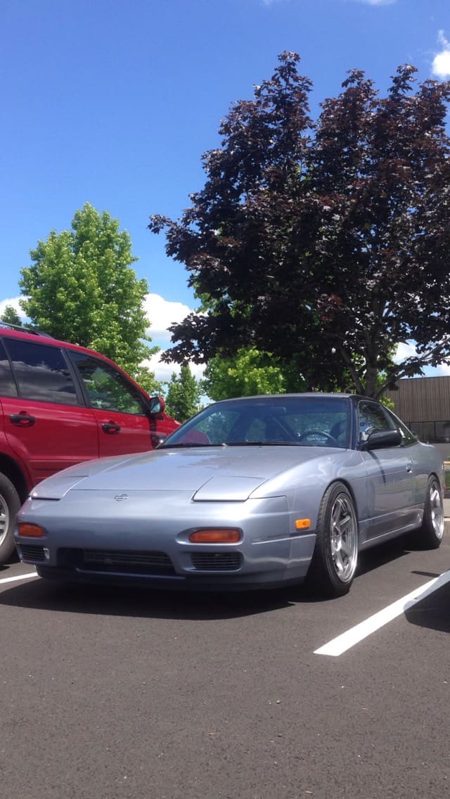 1991 Nissan S13 with 17x9 Varrstoen ES2 wheels