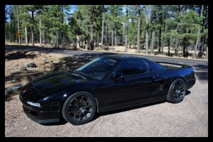 1991 Acura NSX with 17x8 Advan RS wheels