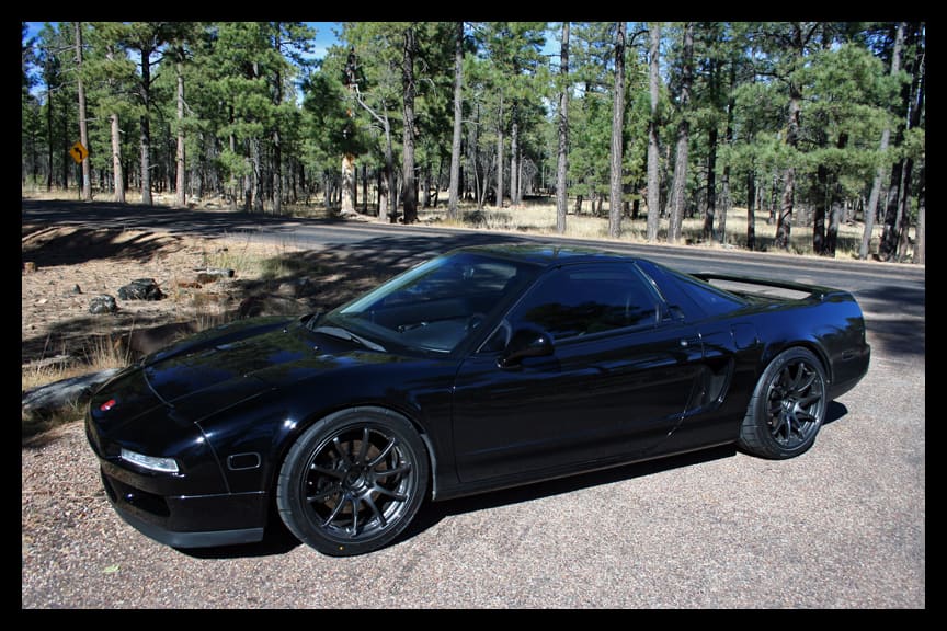 1991 Acura NSX with 17x8 Advan RS wheels