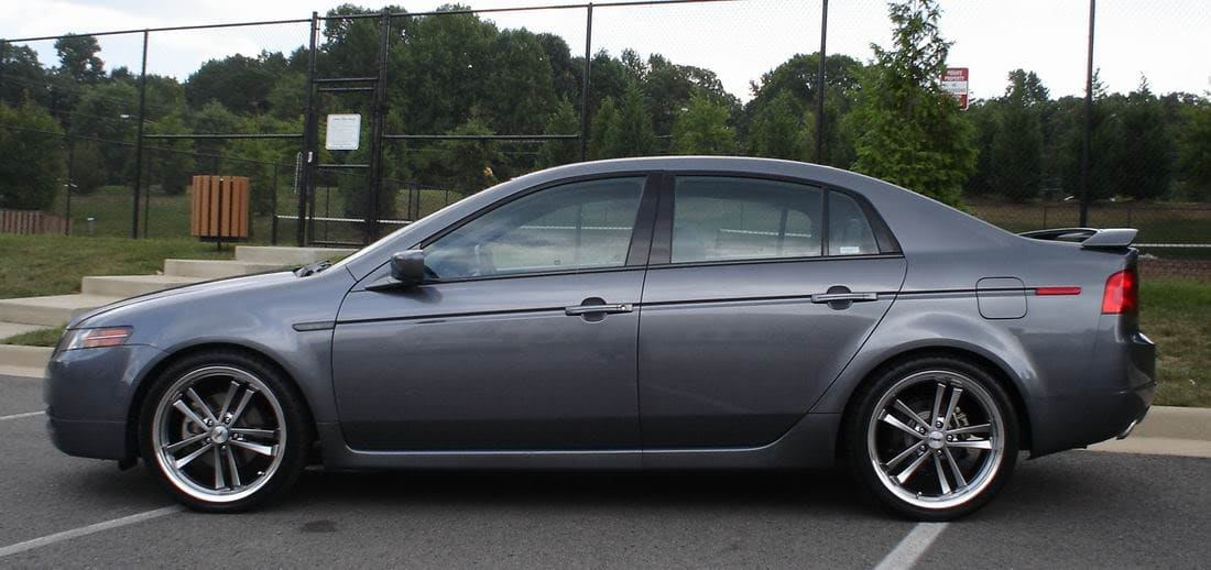 2005 Acura TL with 19x8 TSW Mondello wheels