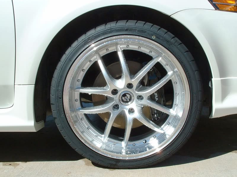 2005 Acura TL with 19x8.5 Stern ST-1 Beast wheels