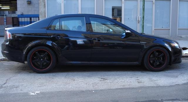 2007 Acura TL with 18x8.5 Axis Super Hiro wheels