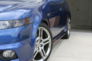2002 Acura TL with 18x8 OEM A Spec Ebony wheels
