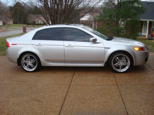2008 Acura TL with 19x8 TSW Laguna wheels