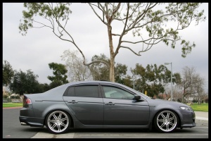 2014 Acura TL with 19x8.5 Work Varianza T1s wheels