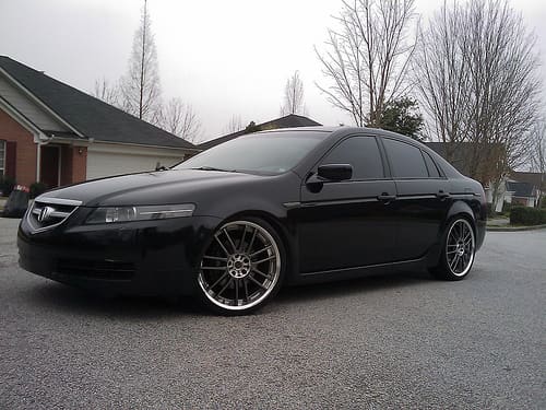 2006 Acura TL with 20x8.5 Volk Racing GT30 wheels