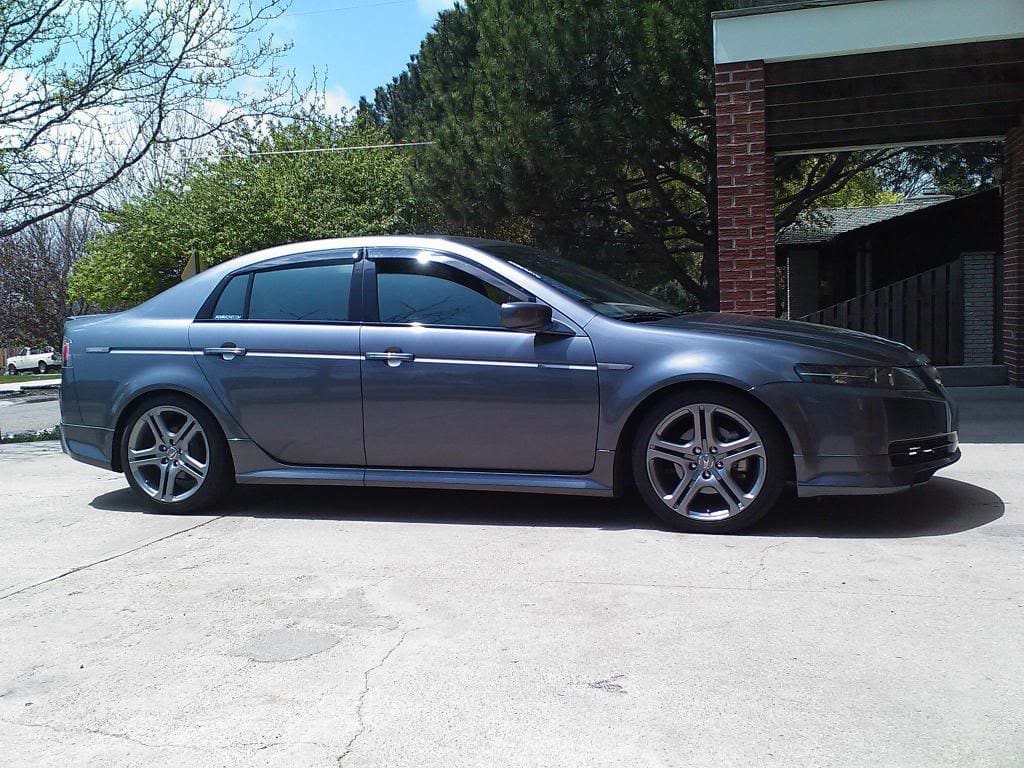 2005 Acura TL with 18x8.5 Gunmetal Aspecs wheels