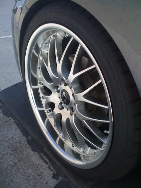 2005 Acura TL with 19x8.5 Monarch 410 Mesh wheels