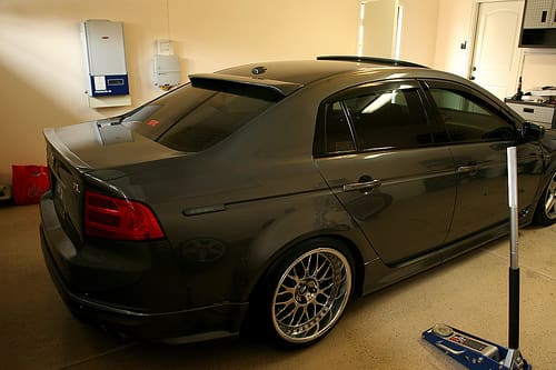 2008 Acura TL with 18x9 Work VS-XX Lo Disk wheels