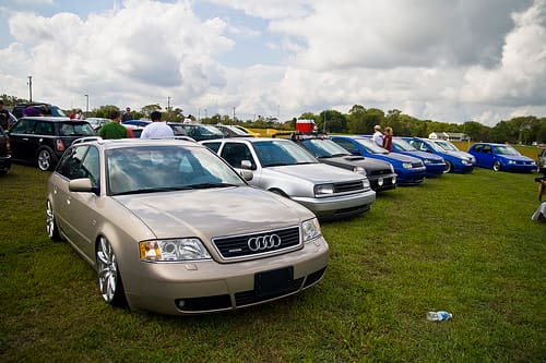 2000 Audi A6 with 18x9 Bentley Continental GT wheels
