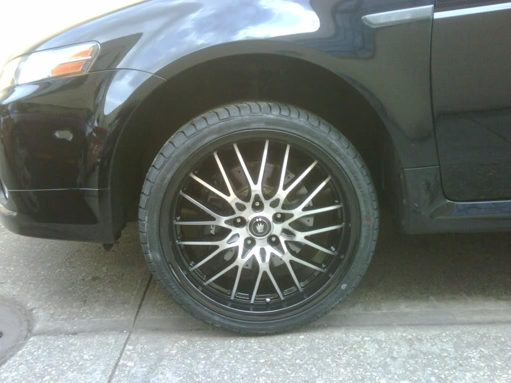 2008 Acura TL with 19x8 KONIG LACE wheels