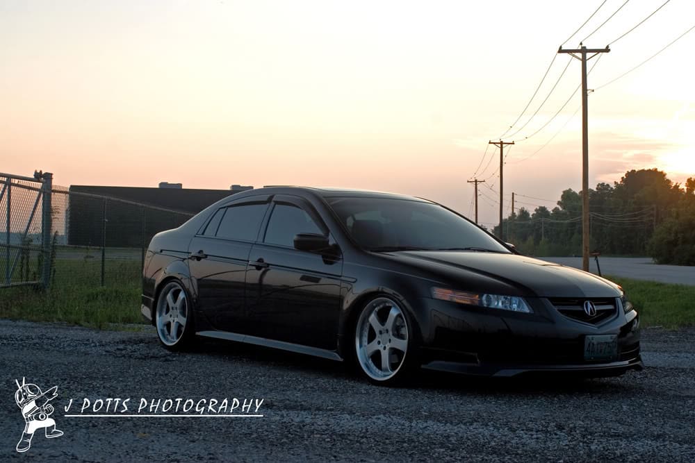 2008 Acura TL with 19x8.5 Axis Milano's wheels