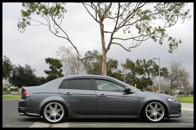 2008 Acura TL with 19x8.5 Work Varianza T1s wheels