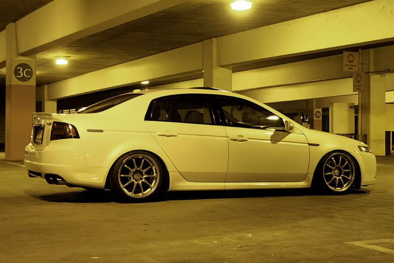 2008 Acura TL with 18x8.5 Volk Racing wheels
