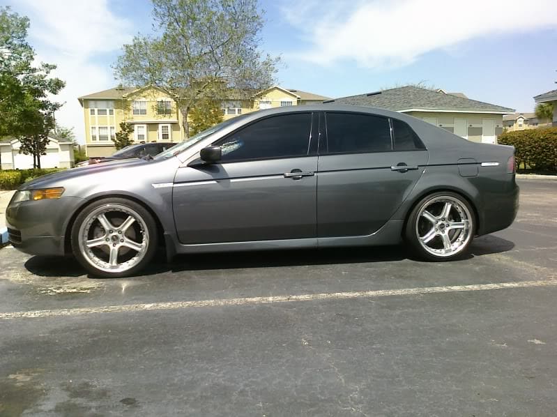 2008 Acura TL with 19x8.5 MSR 088 wheels