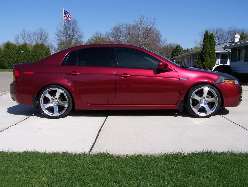 2008 Acura TL with 19x8.5 MRR HR2 wheels