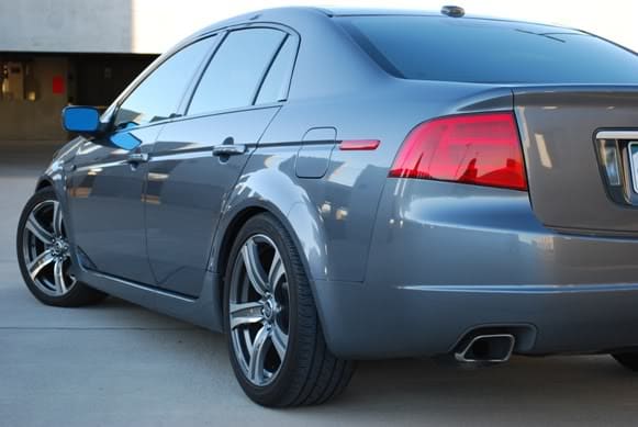 2008 Acura TL with 18x8 RonJon Rev Graphite wheels