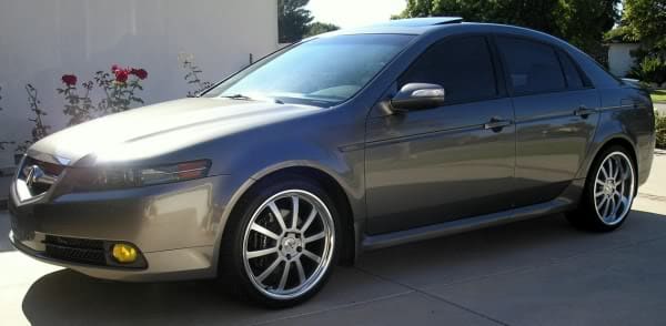2008 Acura TL with 19x8 TSW Willows wheels