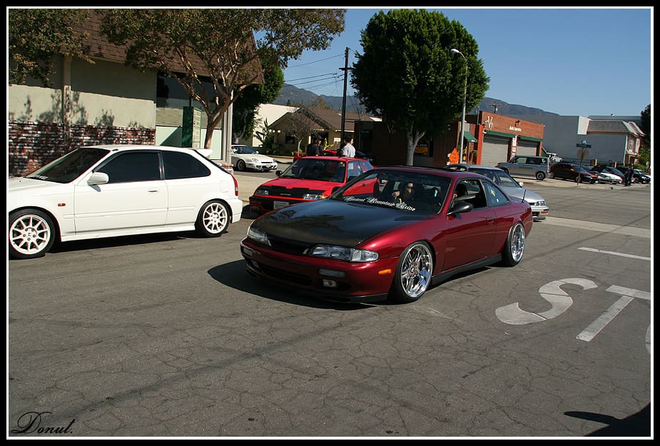 1995 Nissan S14 with 18x9.5 Weds Kranze Cerberus wheels