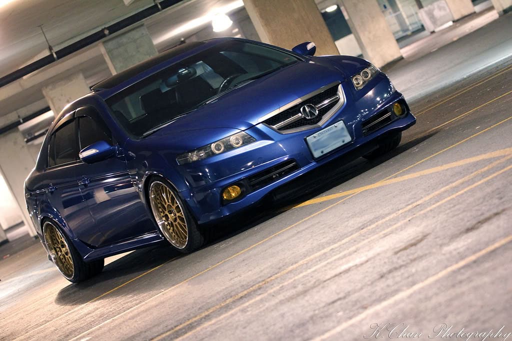2008 Acura TL with 19x8.5 Work VS-XX wheels