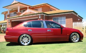 1999 Lexus GS 400 with 19x9 Work Wheels Varianza Schwert SC2 wheels