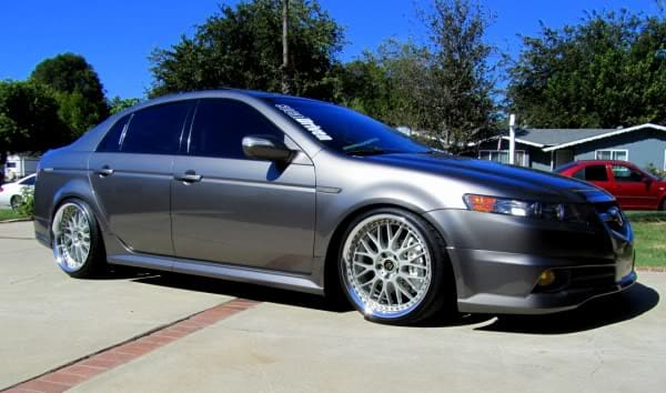 2008 Acura TL with 19x9.5 Work VS-XX wheels