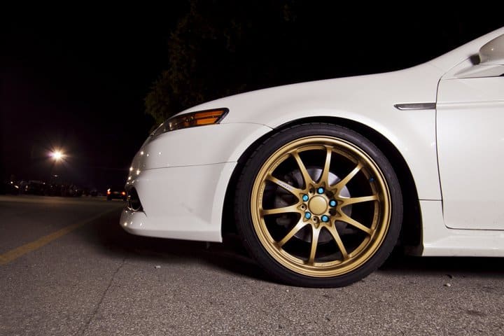 2008 Acura TL with 19x8.5 Volk CE28N wheels
