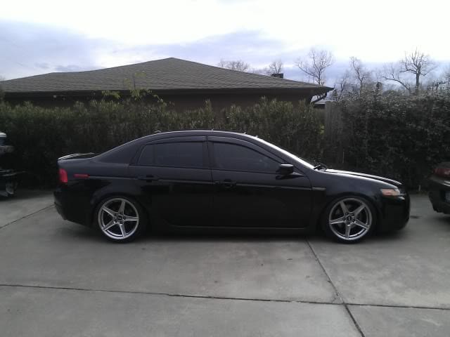 2007 Acura TL with 18x10 American Racing Mustang Saleen wheels
