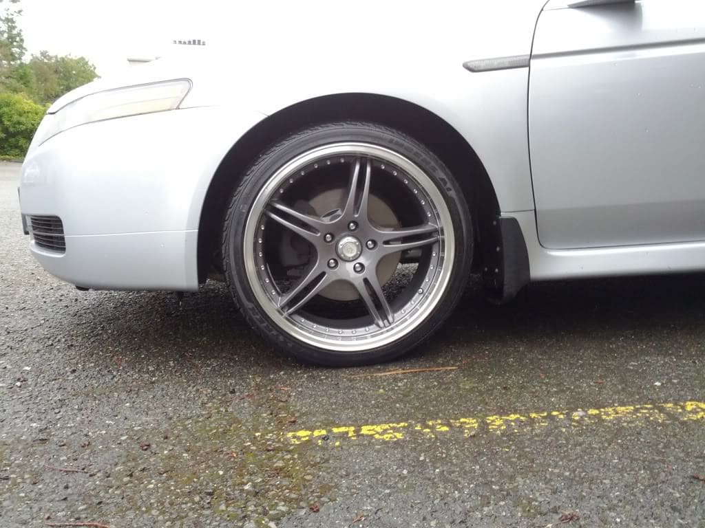 2008 Acura TL with 19x8.5 ADR Battle Exe Gun wheels